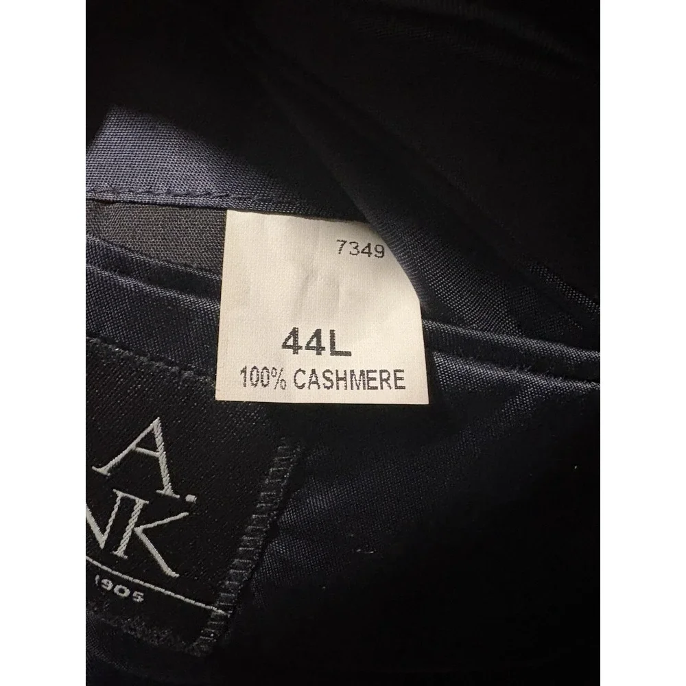 Jos. A. Bank 100% CASHMERE Blazer Men's 44R Navy Sport Coat - Flaws - Fair